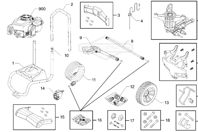 Sears Craftsman 580754901 power washer repair parts & manual